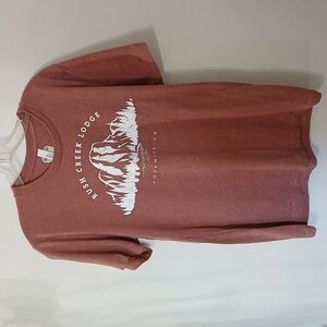 Yosemite Cali Canvas Blush Rose Graphic Tee Farmer's Daughter Size M
